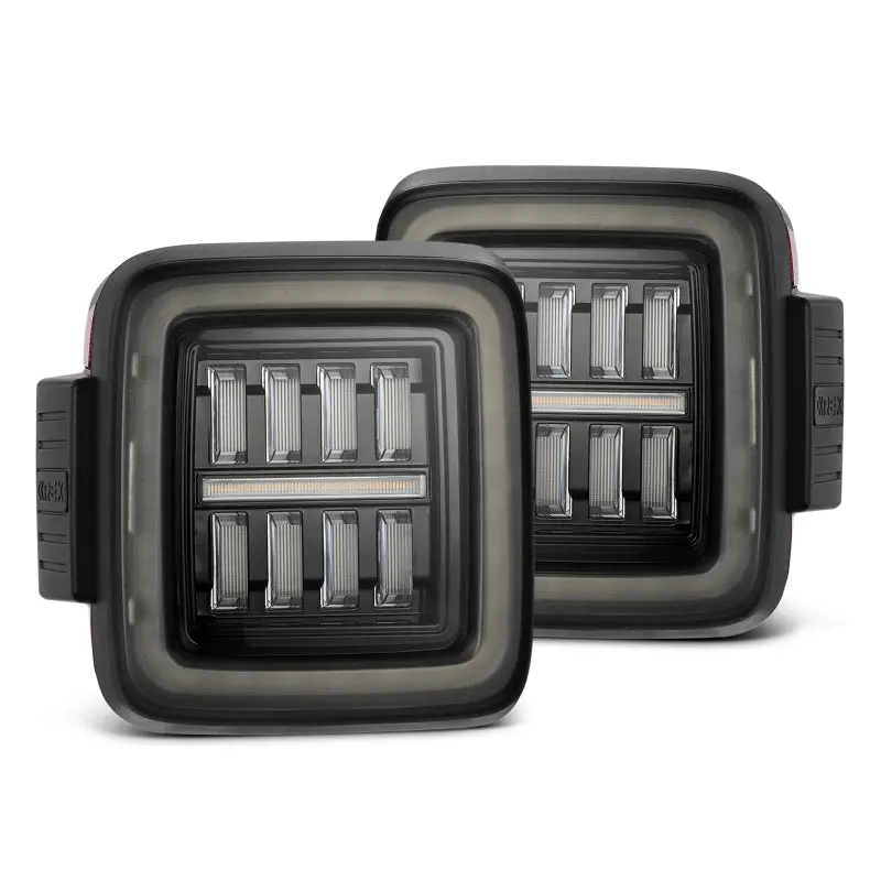 Alpharex Nova-Series Prismatic Led Tail Lights Black | '18-Current Jl Wrangler / '20-Current Jt Gladiator 1