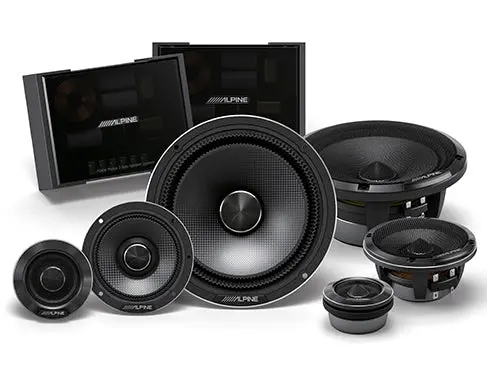 Alpine Hdz-653 Status Hi-Res 6.5” 3-Way Component Speaker Set 1