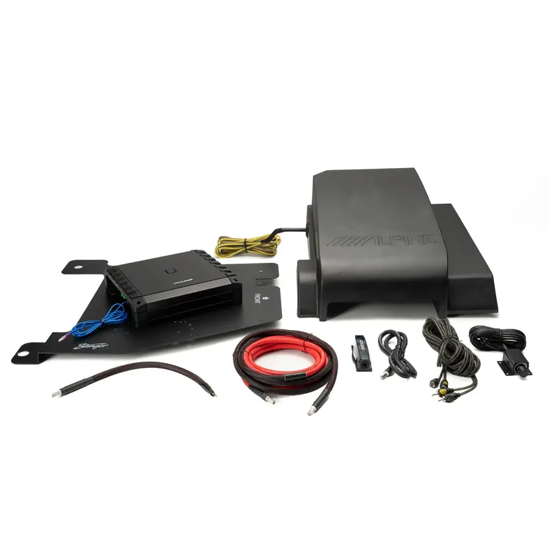 Alpine Mono Plug & Play Amp & Sbv-10-Wra Sub Bundle I '07- '18 Jk Wrangler 1