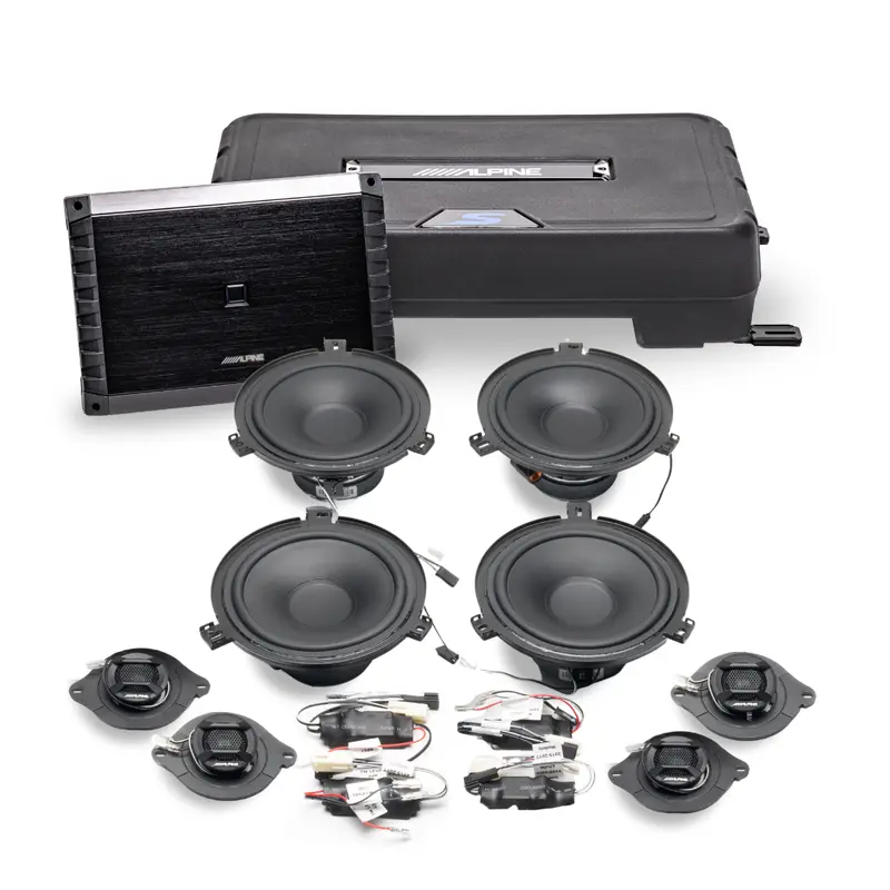 Alpine Plug And Play Full System S-Series 5-Channel, Speakers, Sub Bundle | '07- '18 Jeep Jk Wrangler 1