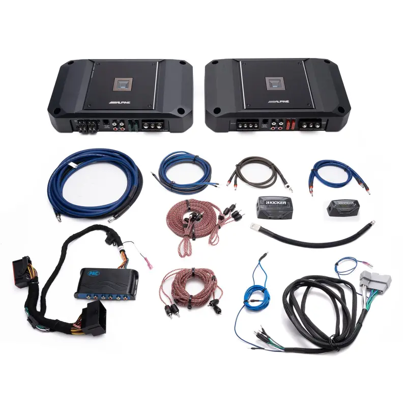 Alpine R Series Plug & Play Dual Amplifier Kit Bundle | '18- '23 Jl Wrangler/ '20- '23 Jt Gladiator 1