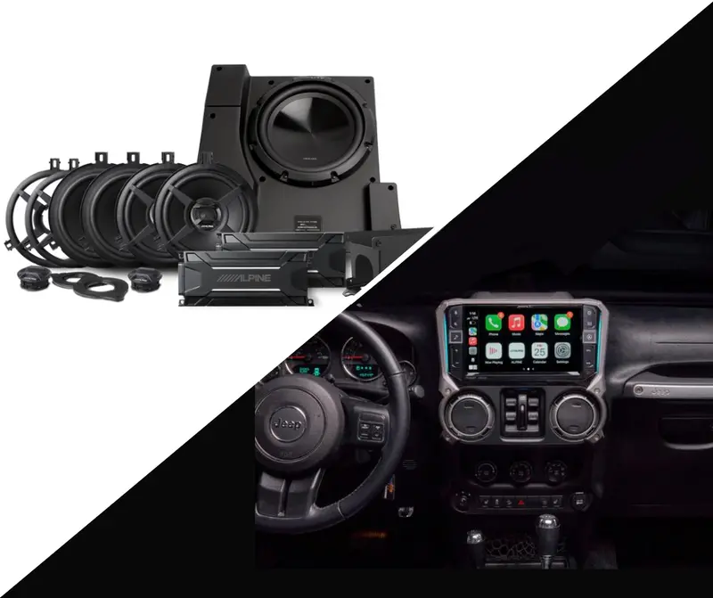Alpine Restyle I509-Wra-Jk 9" And Pss-22Wra Bundle | '11-'18 Jeep Jk Wranglers 1