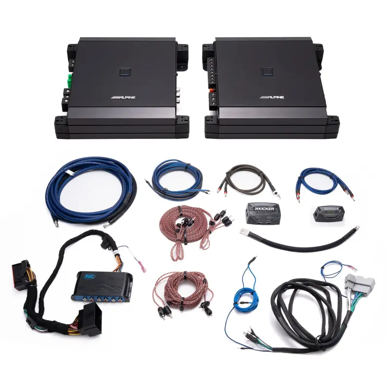 Alpine S Series Plug & Play Dual Amplifier Kit Bundle | '18- '23 Jl Wrangler/ '20- '23 Jt Gladiator 1
