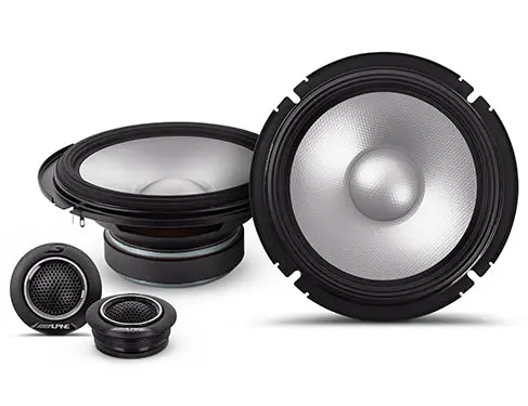 Alpine S2-S65c Next-Generation S-Series 6.5" Component 2-Way Speaker Set 1