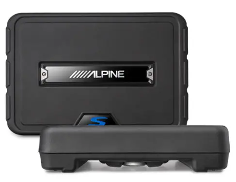 Alpine Single 10” S-Series Shallow Preloaded Subwoofer Enclosure 1