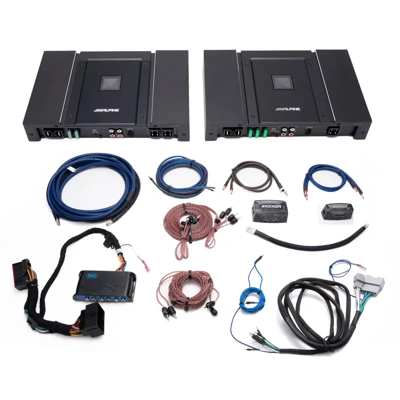 Alpine Status Series Plug & Play Dual Amplifier Kit Bundle | '18- '23 Jl Wrangler/ '20- '23 Jt Gladiator 1