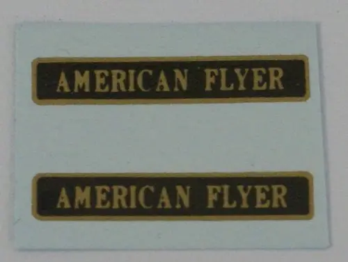 American Flyer Decals Black And Gold 1