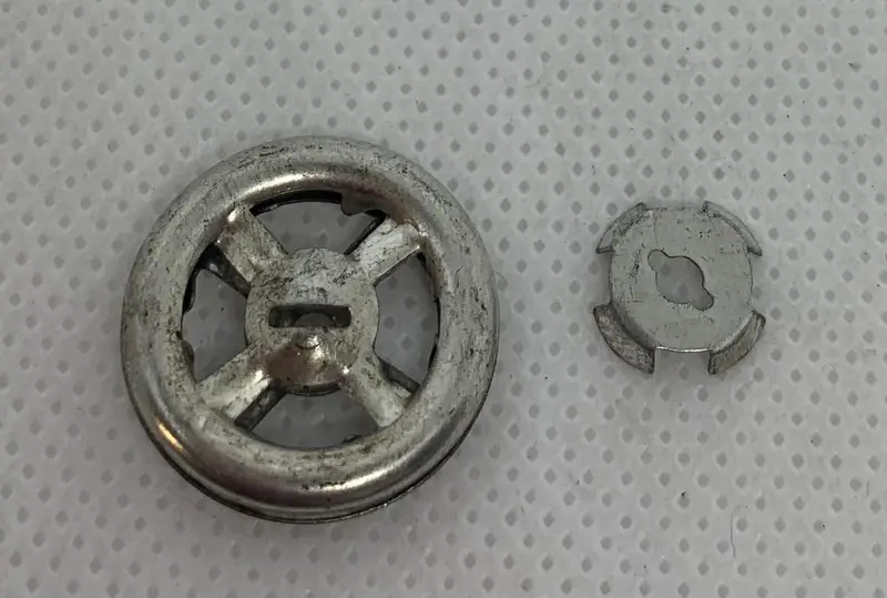 Antique Lehmann Toy Replacement Steering Wheel.  3/4" 3 Piece Part. 1