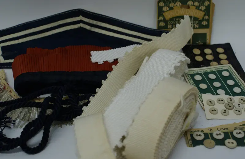 Antique Sewing Items : Button, Trim Etc. 1