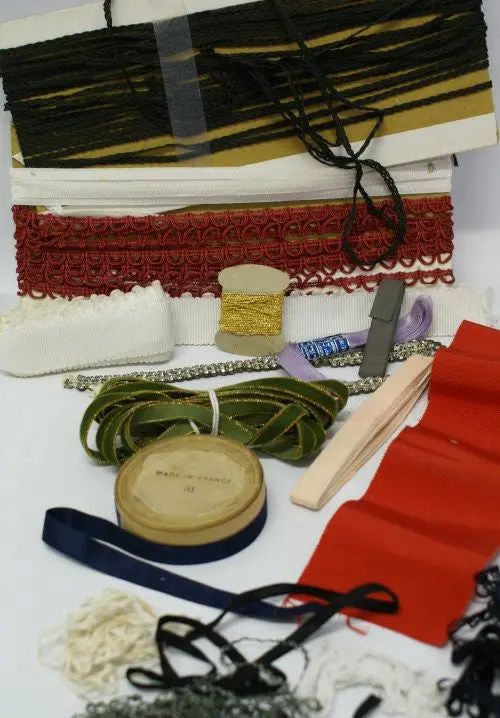 Antique Sewing Supplies. Ribbon And Trim 1