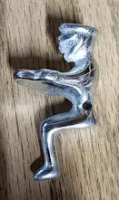 Arcade Toy Mack Truck Driver 2-1/4" Chrome Plated 1