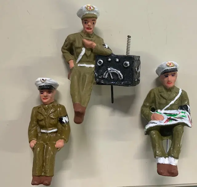 Arnold Toy Jeep Figure Set.  Military Police. 1