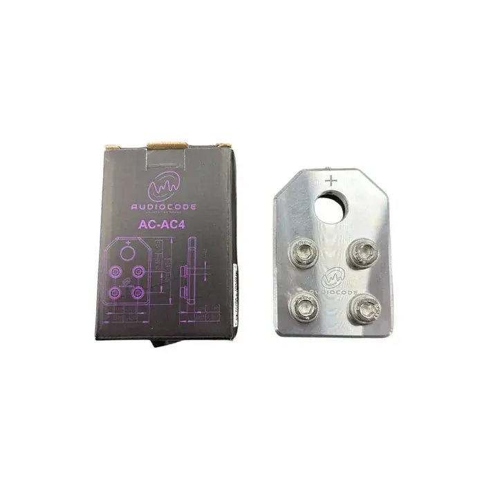 Audio Xtreme Code Ac-Ac4 Flat 4 Spot Aluminum Battery Terminal (Single) 1