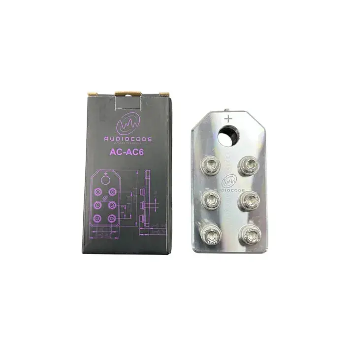 Audio Xtreme Code Ac-Ac6 Flat 6 Spot Aluminum Battery Terminal (Single) 1
