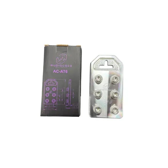 Audio Xtreme Code Ac-At6 Flat 6 Spot Aluminum Battery Terminal (Single) 1
