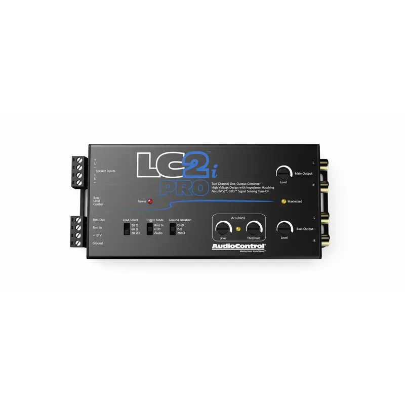 Audiocontrol Lc2i Pro 2-Channel Line Output Convertor With Wired Remote Bass Level Control 1