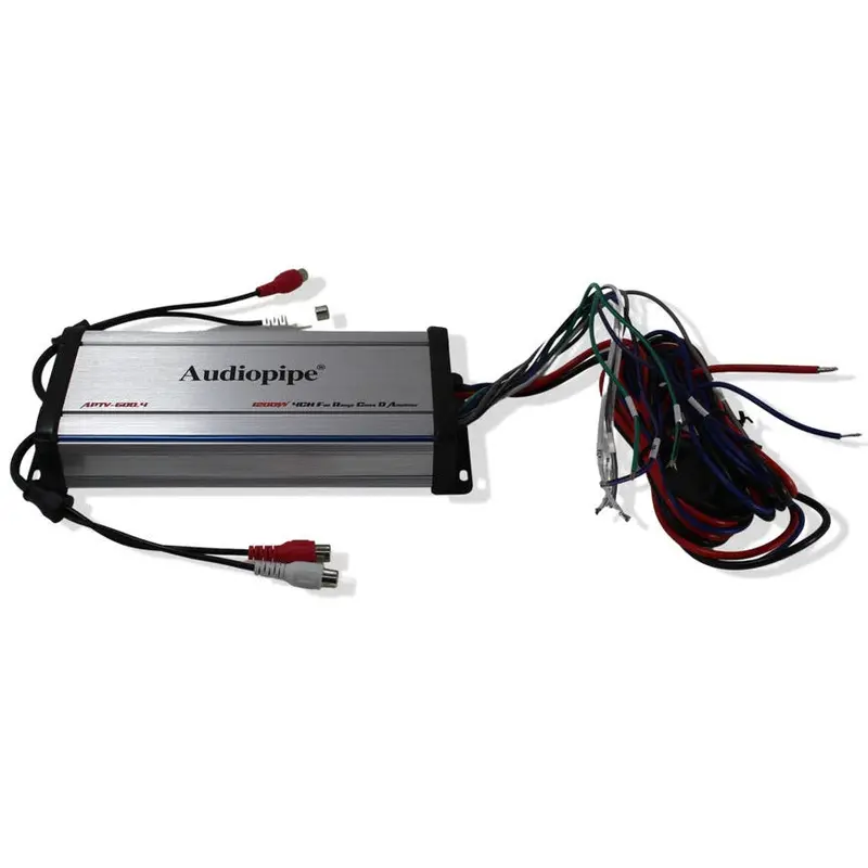 Audiopipe Aptv1000.4 1200W 4-Channel Marine Waterproof Amplifier 1