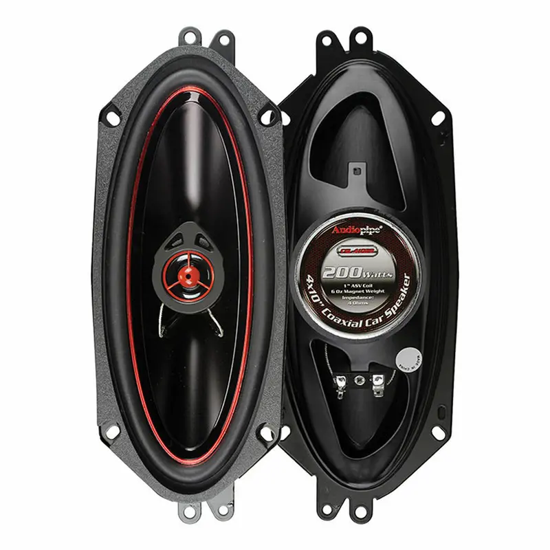 Audiopipe Csl4102r 4X10" 100W 2-Way Coaxial Speakers 4-Ohm (Pair) 1