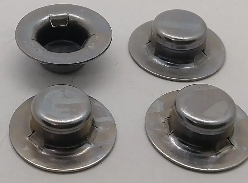 Axle Cap Push Nut :3/8"  Stud/ Axle Size : Pressed Steel Toys (Set Of 4) 1