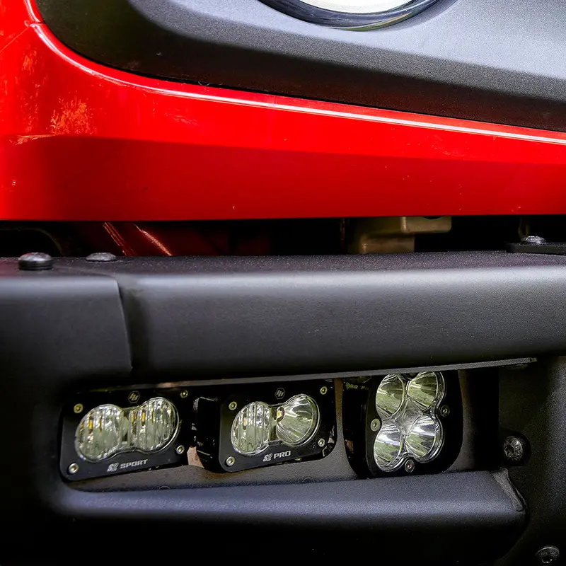 Baja Designs Squadron Pro/Dual S2 Sport- Steel Bumper Fog Pocket Light Kit I '21- Current Ford Bronco 1