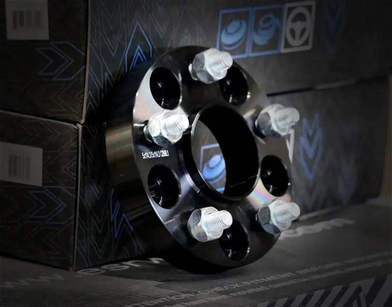 Billet Wheel Adapter 26Mm 5X114.3 12X1.25Mm Bore: 66.1Mm, Black (Ea.) 1