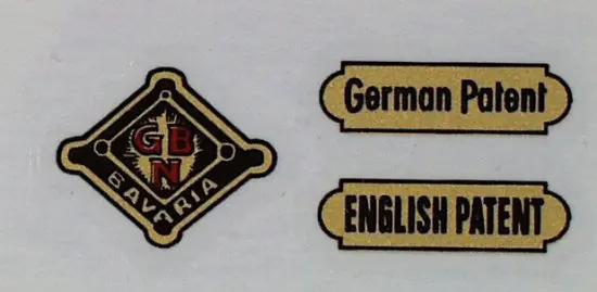 Bing German Bavaria Decal Set 1