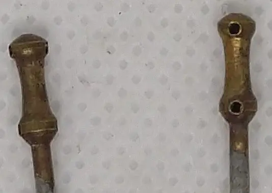 Boat Stanchions : Brass, Original Condition. 5/8" 1