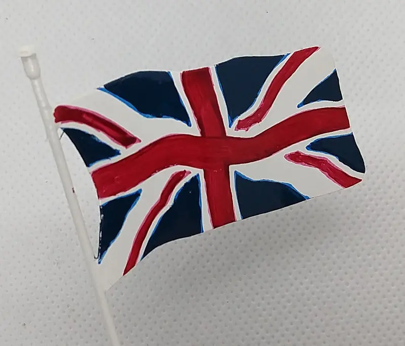 British Flag,  Union Jack Toy Boat Flag. (See Sizes In Description) 1