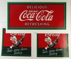 Buddy L Coca-Cola 3-Piece Decal Set 1