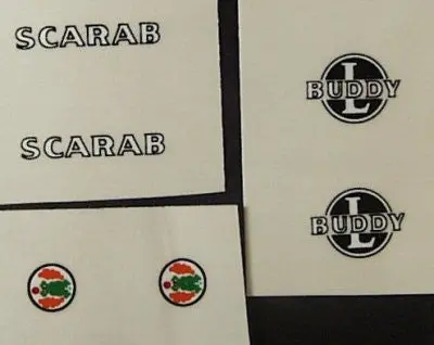 Buddy L Decal Set : Scarab 1
