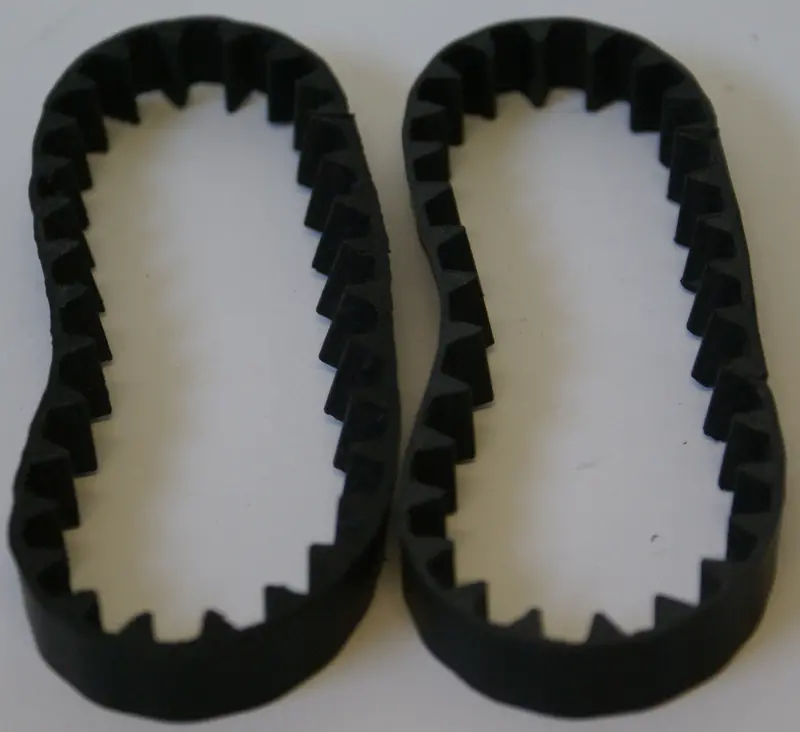 Buddy L Half Track Rubber Treads Set 12-1/4 X 1/2" 1