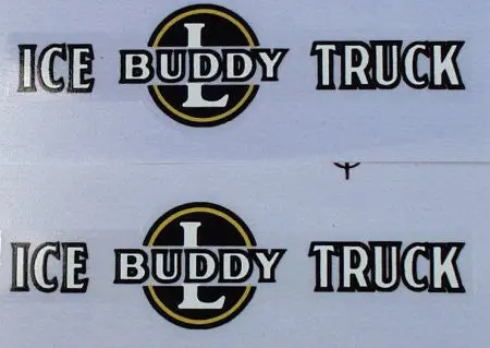 Buddy L Ice Truck Decal Set 1