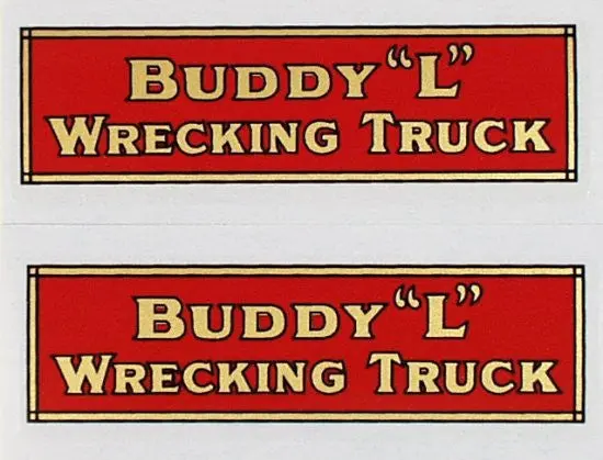 Buddy L Wrecking Truck Decal Set 1