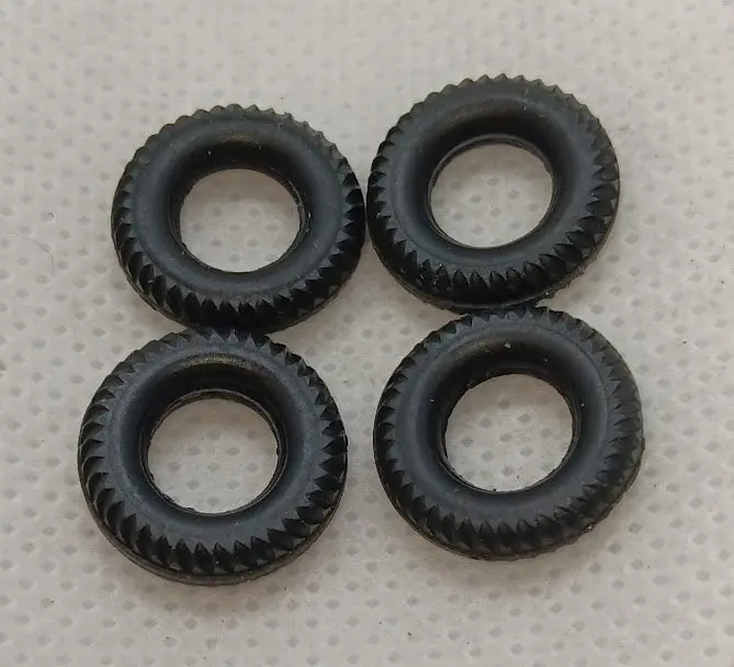 Budgie Diecast Early Toy Cars And Vehicles Replacement Tires. Set Of Four. 1