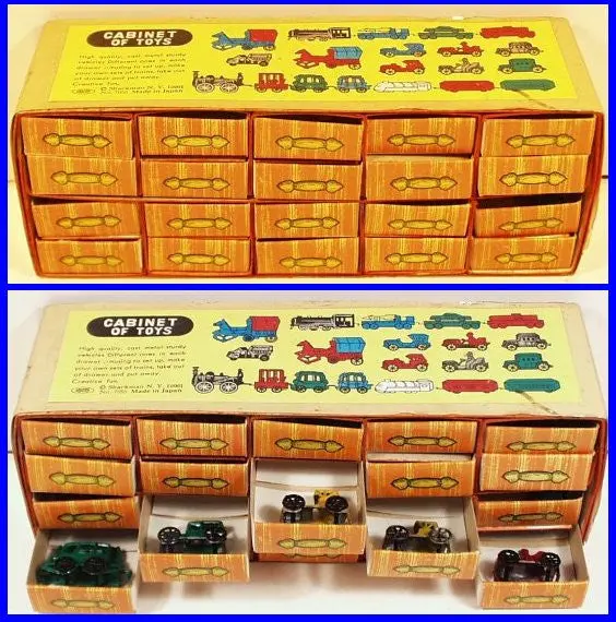 Cabinet Of Toys With Diecast Cars-Trains-. 1