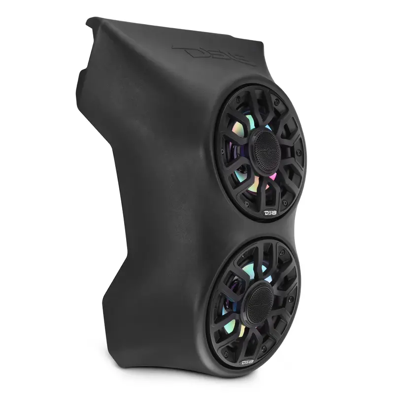 Can-Am Maverick X3 (2017+) Waterfall Center Console Speaker Pod – Loaded With (2) Nxl-Iq6/Bk Speakers With Led Lighting 1