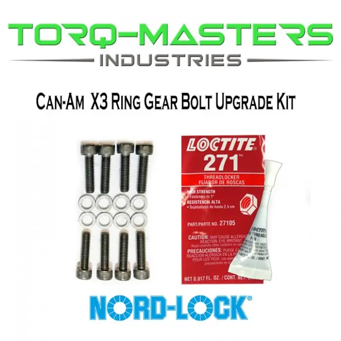 Can-Am X3 Viscolok Ring Gear Bolt Upgrade Kit 1