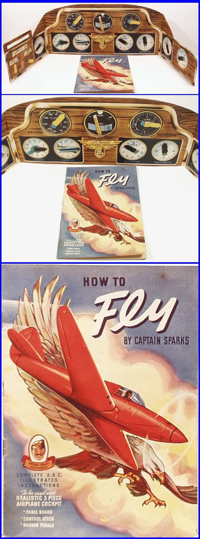 Captain Sparks Instrument Panel & How To Fly Booklet 1