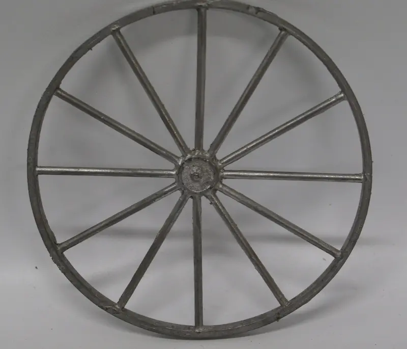 Cast 5" X 3/16" Spoked Wheel. Pinard Steam Car 1