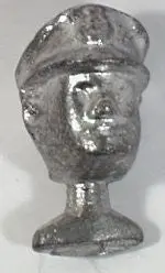 Cast Metal Policeman Driver Head 1