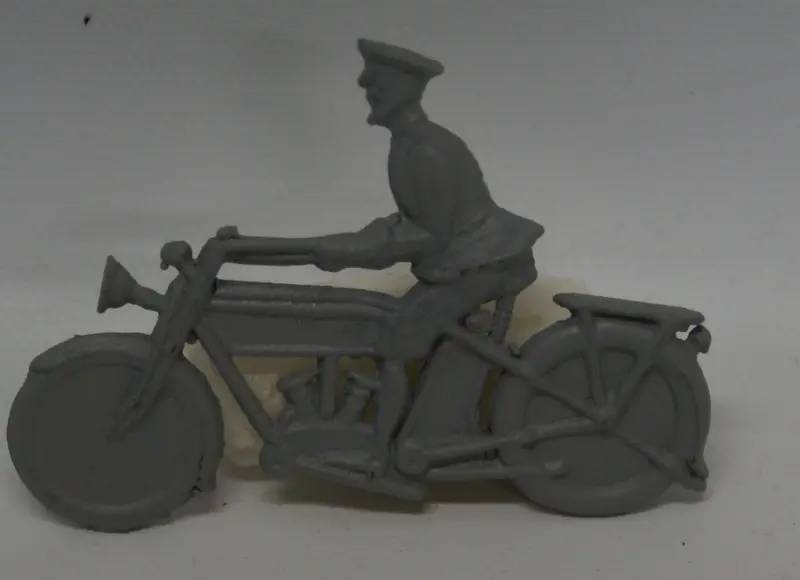 Cast Vintage Motorcycle 2-3/4" X 1-3/4" 1
