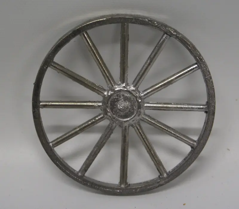 Cast Wheel 3" X 3/16" Spoked Wheel. Pinard Coach 1