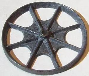 Cast Wheel : Early American Hand  Painted Tin Toys 1