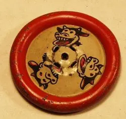 Clara Bell Cow Crazy Car Lithographed Front Wheel 1