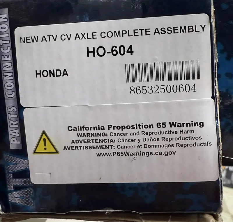 *Clearance Axle* Honda Rancher 420 Axle 1