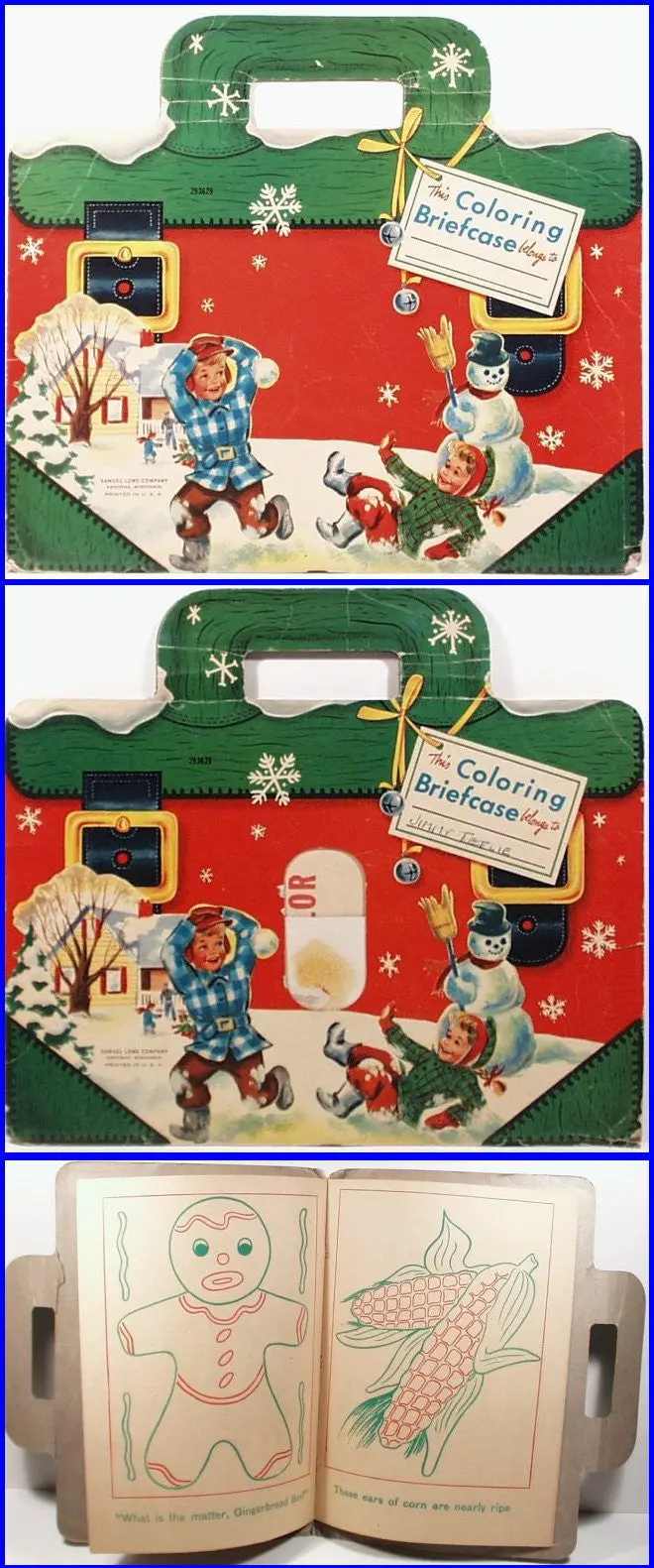 Coloring Book Briefcase Samuel Lowe Co. Kenosha Wi 1