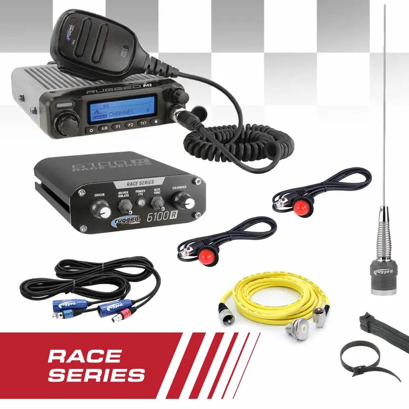 Complete Race Series Communication Kit With M1 Race Series Radio And 6100 Race Series Intercom 1