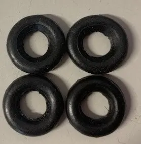 Corgi, Matchbox, Dinky Tires : Black Tire 11/16" X 3/16" Black Rubber. 1