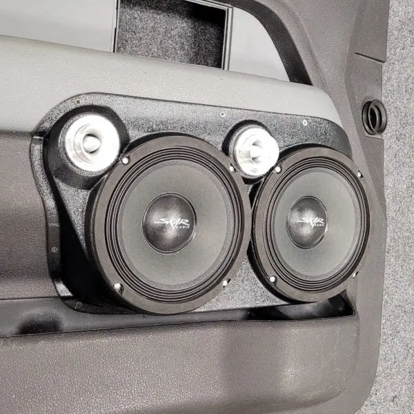 Custom Speaker Pods Dual 8″ And Dual Tweeter Speaker Pods For The Front Door Of A 09-14 Ford F-150 1