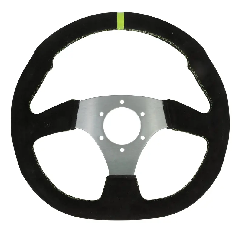 D-Shaped Steering Wheel - 6 Bolt - Hess Motorsports 1